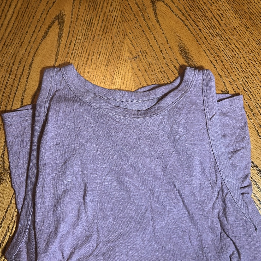 a new day Purple Tank Top